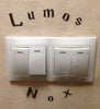 Movie Harry Potter Switch Sticker Lumos Nox Wall Stickers for Kids Room Home Decoration - cosplayboss