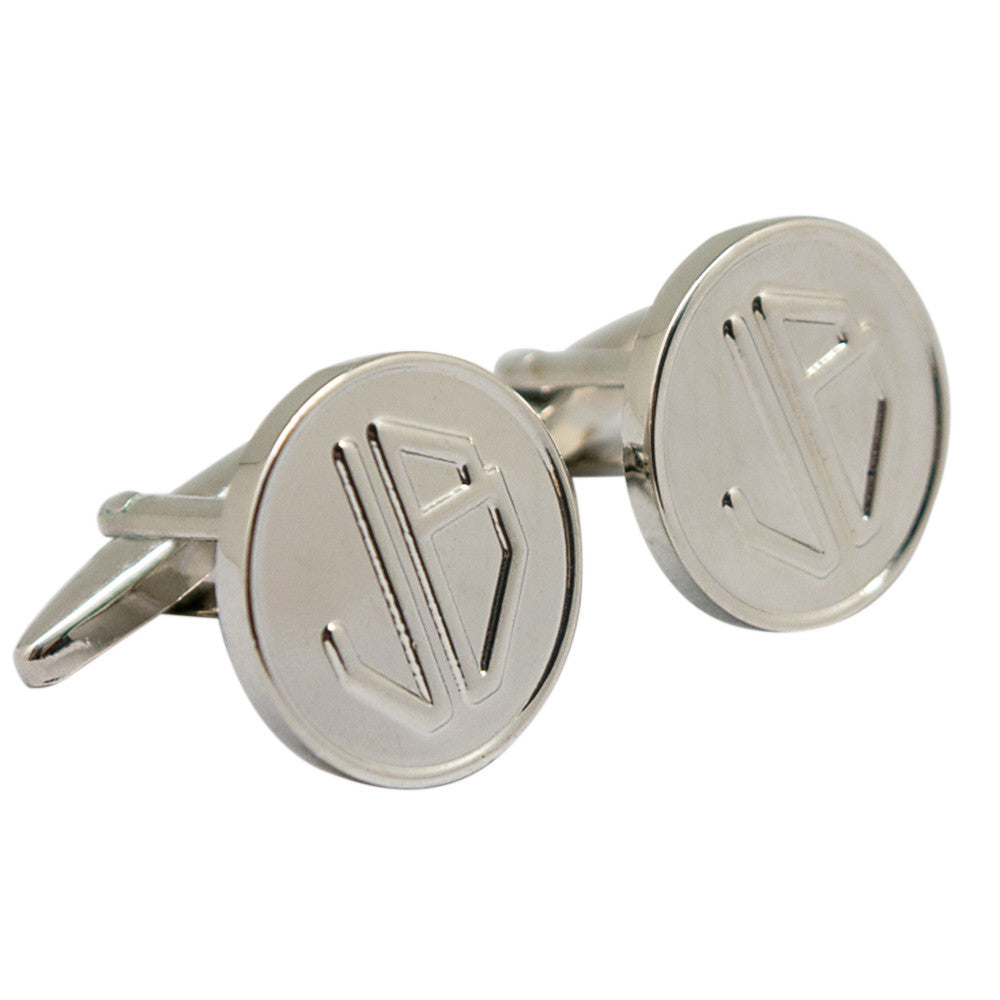 Louis Vuitton Travel Key LV Circle Cufflinks, Silver, One Size