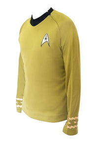 Star Trek Costume Captain Kirk TOS Uniform Classic The Original Series Shirt - cosplayboss